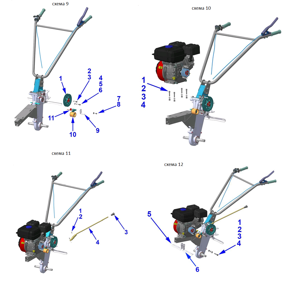 Мотоблок бензиновый GT-300 L